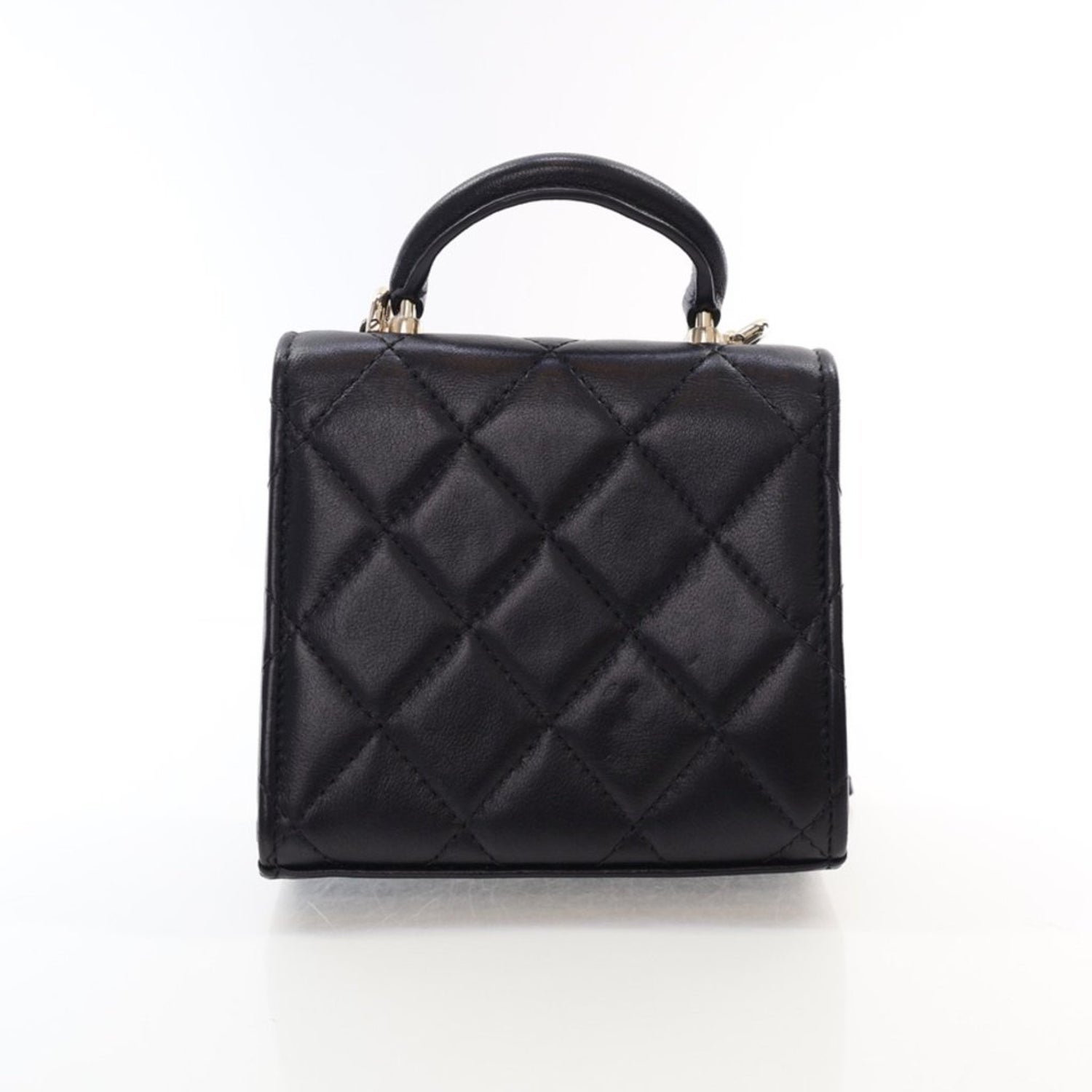 Chanel Interlocking CC Top Handle Flap Mini