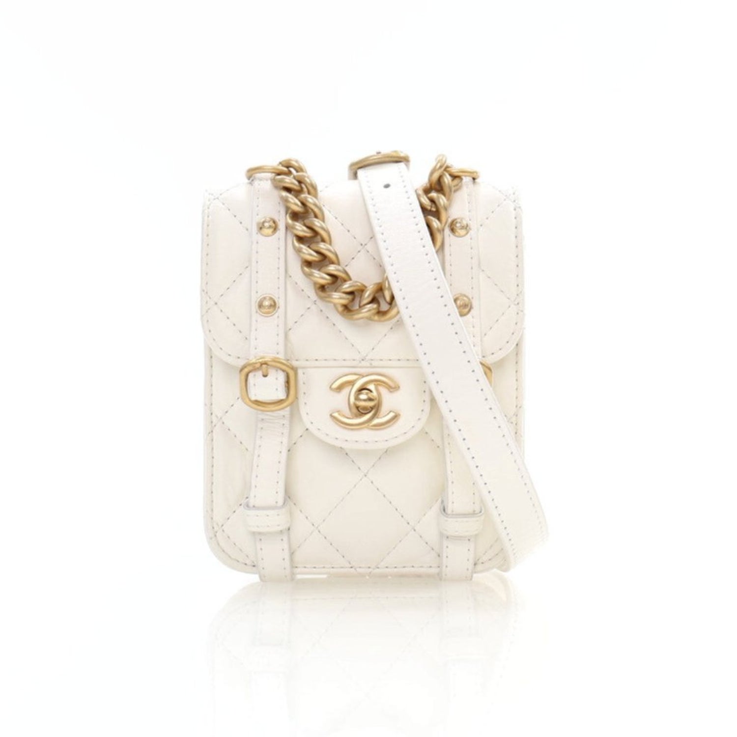 Chanel Interlocking CC City School Flap Bag Mini