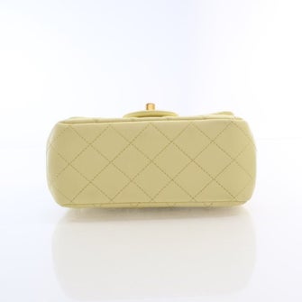 Chanel Interlocking CC Sweet Camellia Square Classic Flap Bag Mini