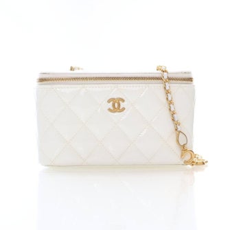 Chanel Interlocking CC Long Vanity Case Small