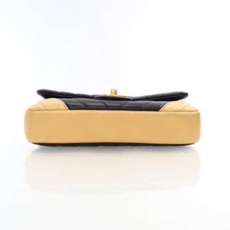 Chanel Interlocking CC Bicolor Easy Single Flap Small