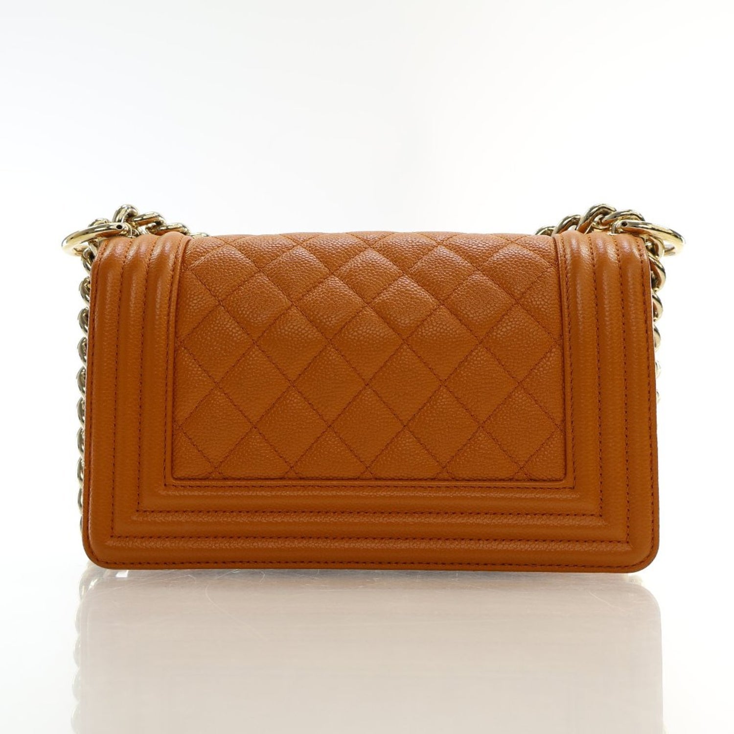 Chanel Leather Boy Bag Small