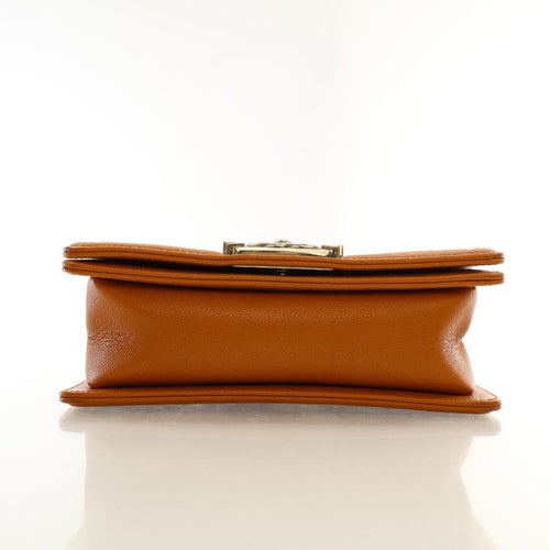 Chanel Leather Boy Bag Small