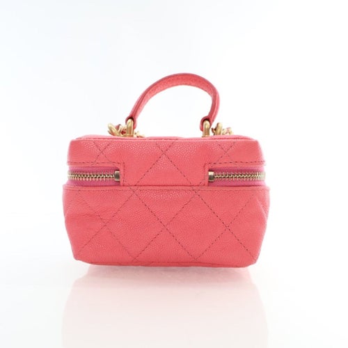 Chanel Leather Top Handle Vanity Mini