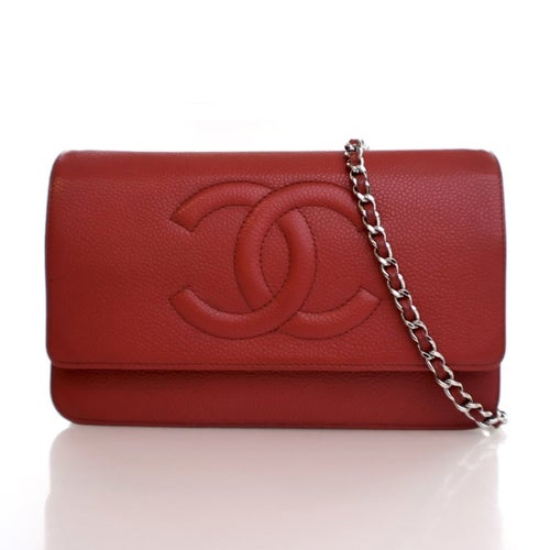 Chanel Interlocking CC Timeless Wallet On Chain