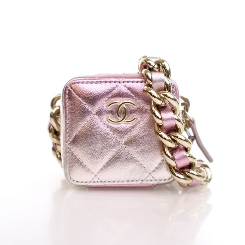 Chanel Interlocking CC Coco Punk Cube Clutch With Chain