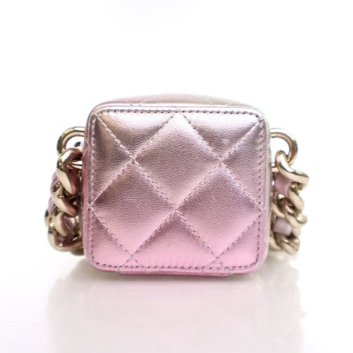 Chanel Interlocking CC Coco Punk Cube Clutch With Chain