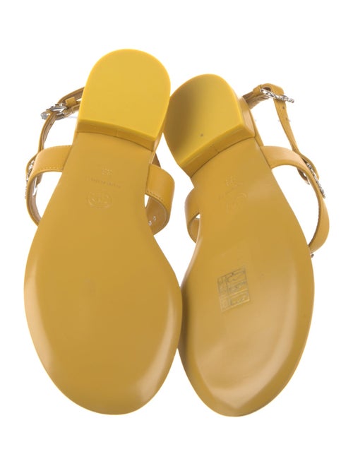 Chanel 2022 Interlocking CC Logo T-Strap Sandals