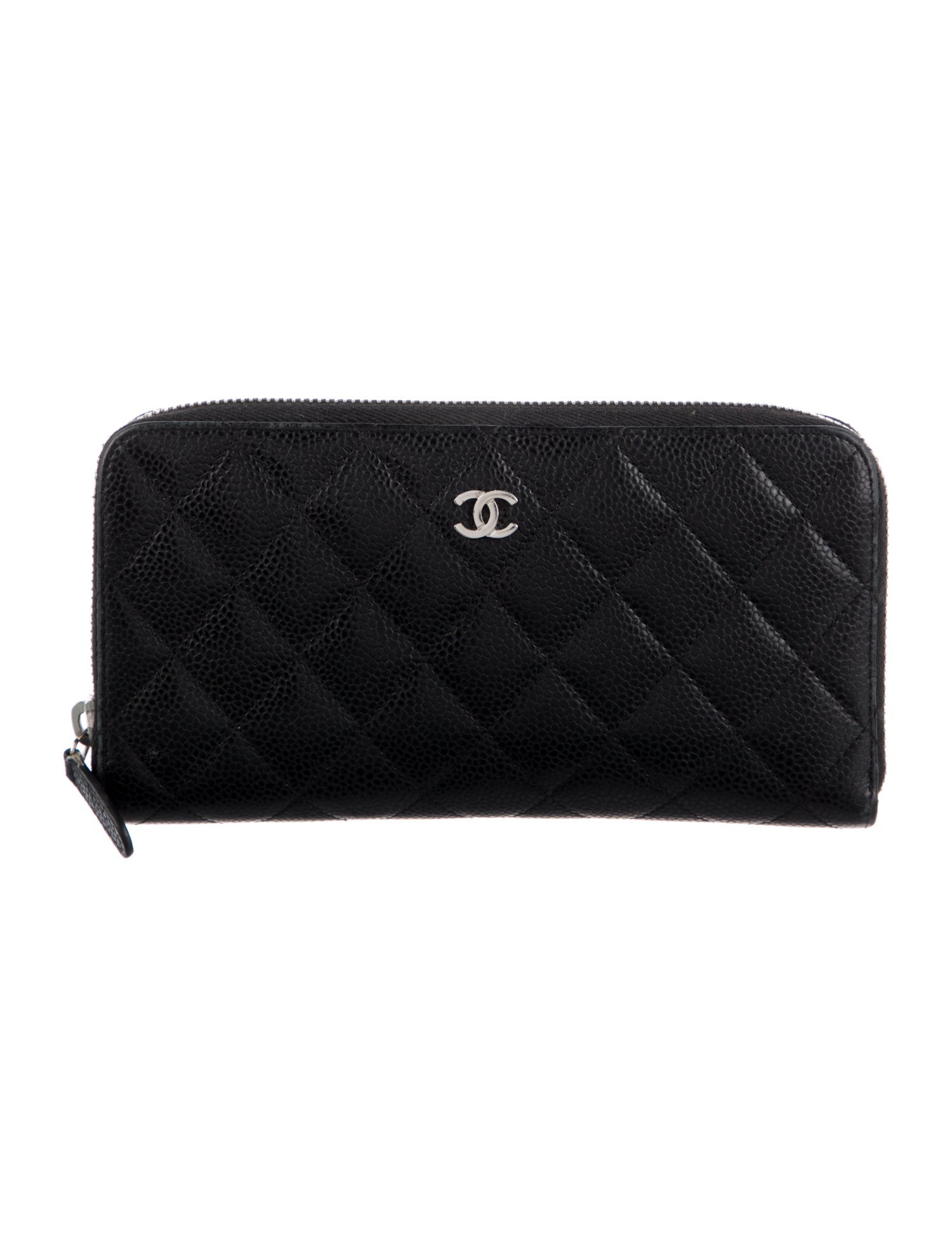 Chanel 2016-2017 Gusset Zip Around Wallet Continental Wallet