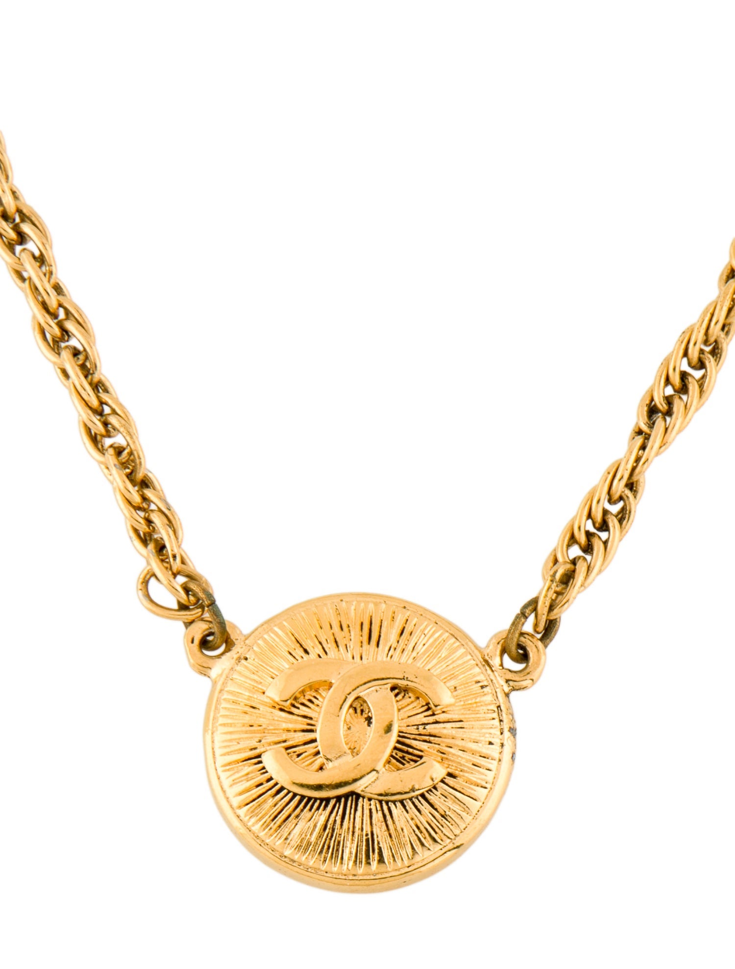Chanel Vintage CC Pendant Necklace