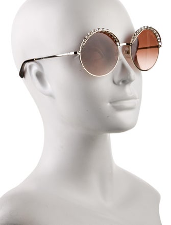 Chanel Interlocking CC Logo Round Sunglasses