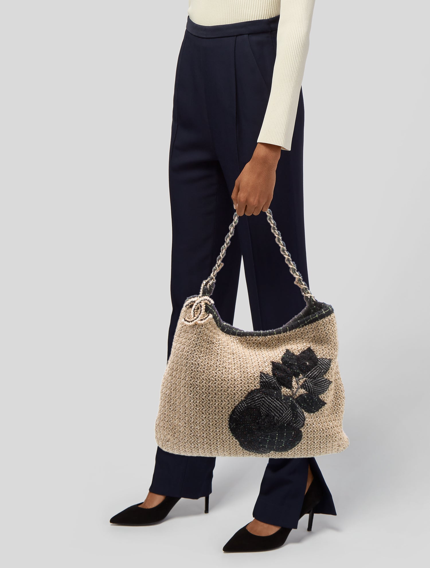 Chanel Coco Country Camellia Hobo