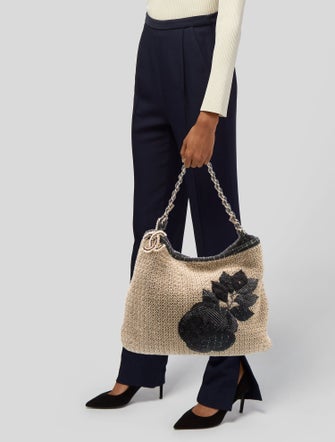 Chanel Coco Country Camellia Hobo