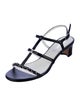 Chanel 2023 Interlocking CC Logo T-Strap Sandals