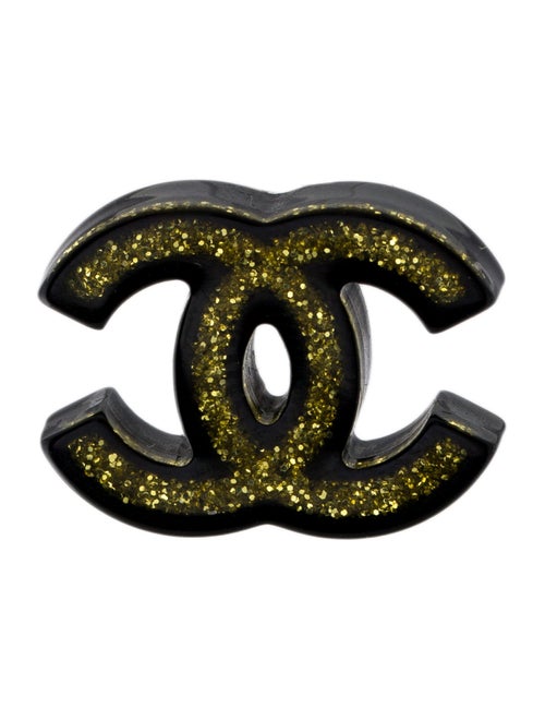 Chanel Resin CC Stud Single Earring