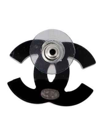 Chanel Resin CC Stud Single Earring