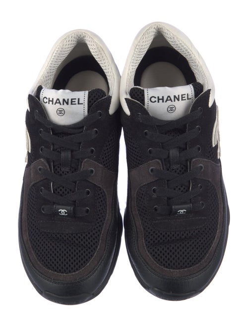 Chanel Interlocking CC Logo Calfskin Sneakers