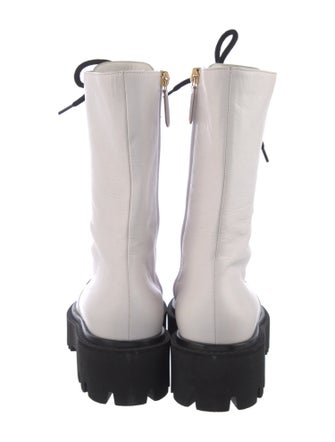 Chanel 2022 Interlocking CC Logo Combat Boots