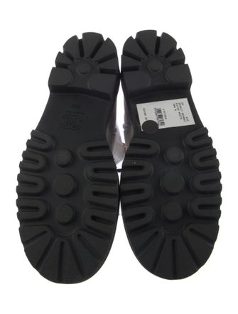 Chanel 2022 Interlocking CC Logo Combat Boots