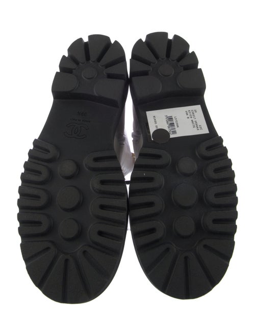Chanel 2022 Interlocking CC Logo Combat Boots