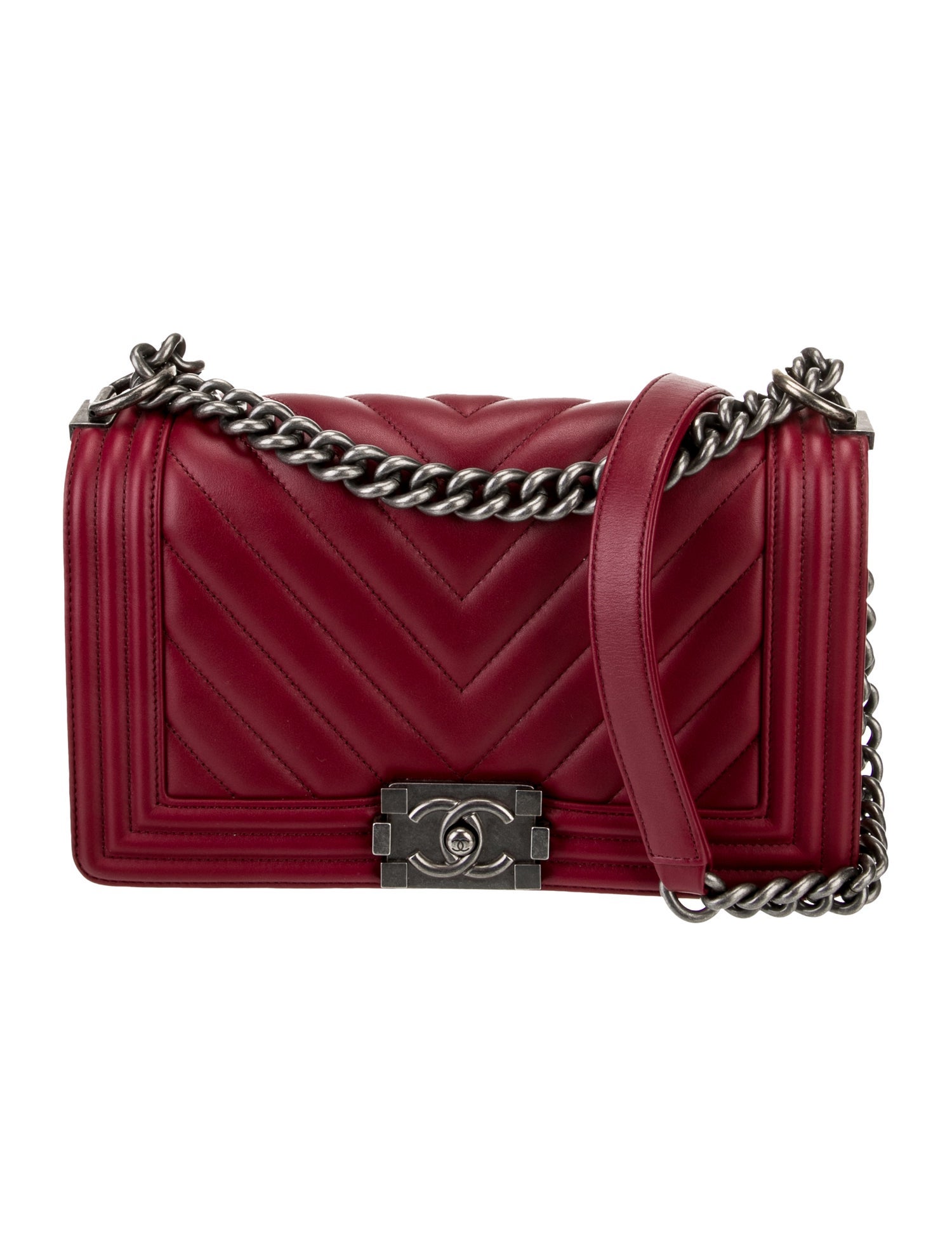 Chanel Medium Chevron Boy Bag