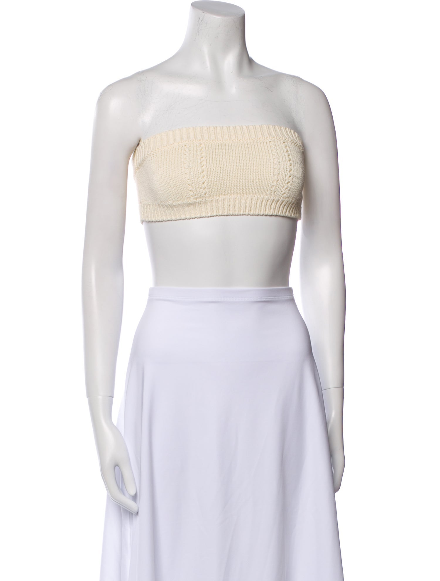 Chanel 2022 Strapless Crop Top