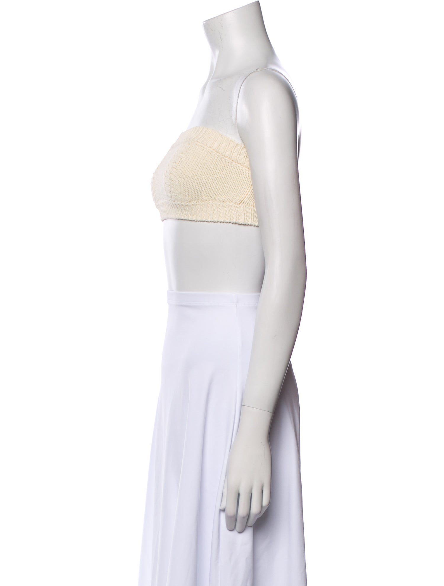 Chanel 2022 Strapless Crop Top
