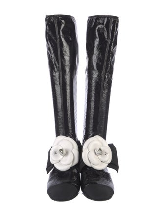 Chanel 2023 Interlocking CC Logo Riding Boots