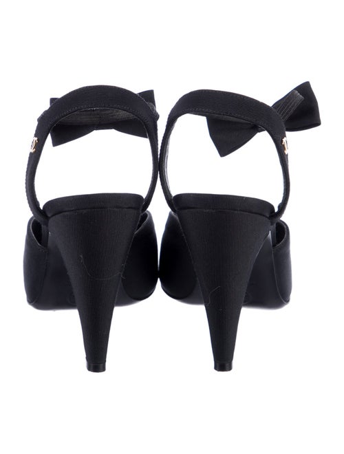 Chanel Interlocking CC Logo Canvas D'Orsay Pumps