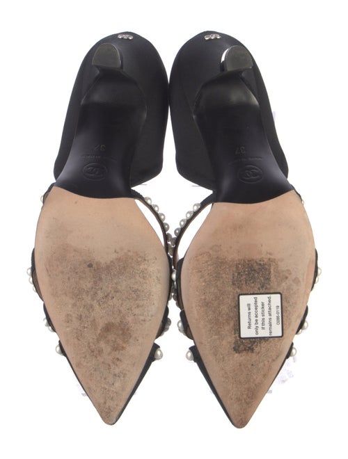 Chanel Interlocking CC Logo Canvas D'Orsay Pumps