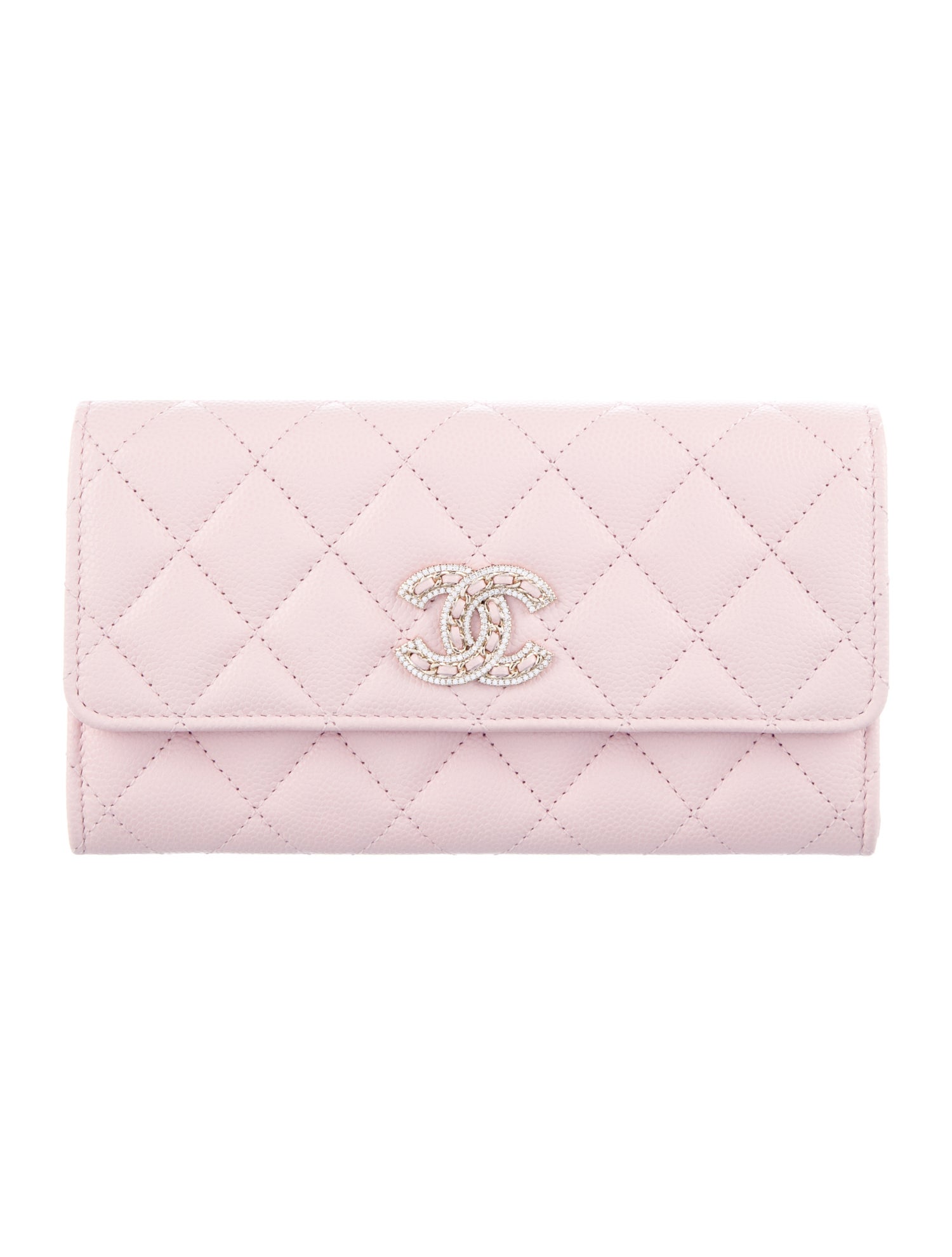 Chanel Interlocking CC Logo Trifold Wallet
