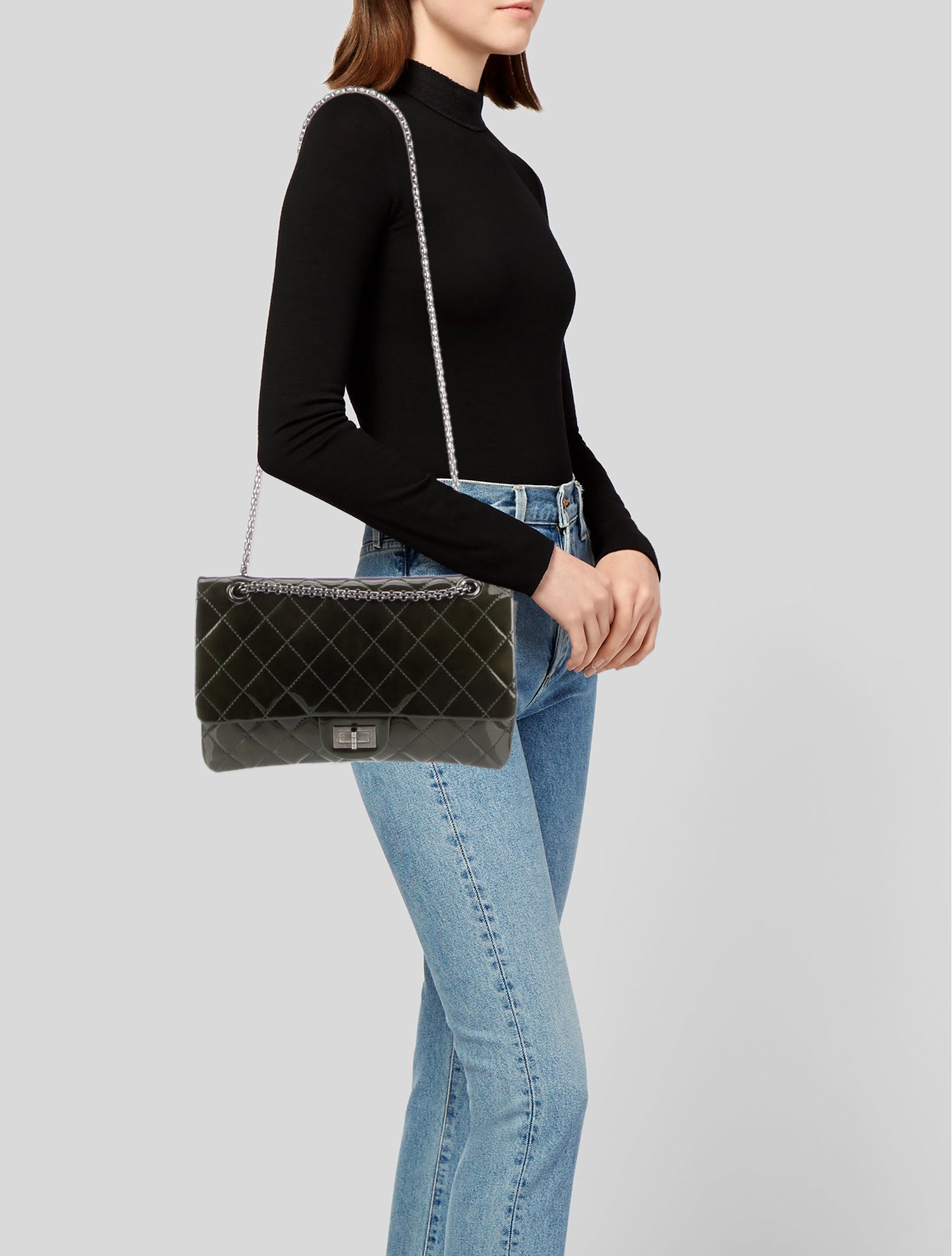 Chanel Patent Reissue 227 Double Flap Bag