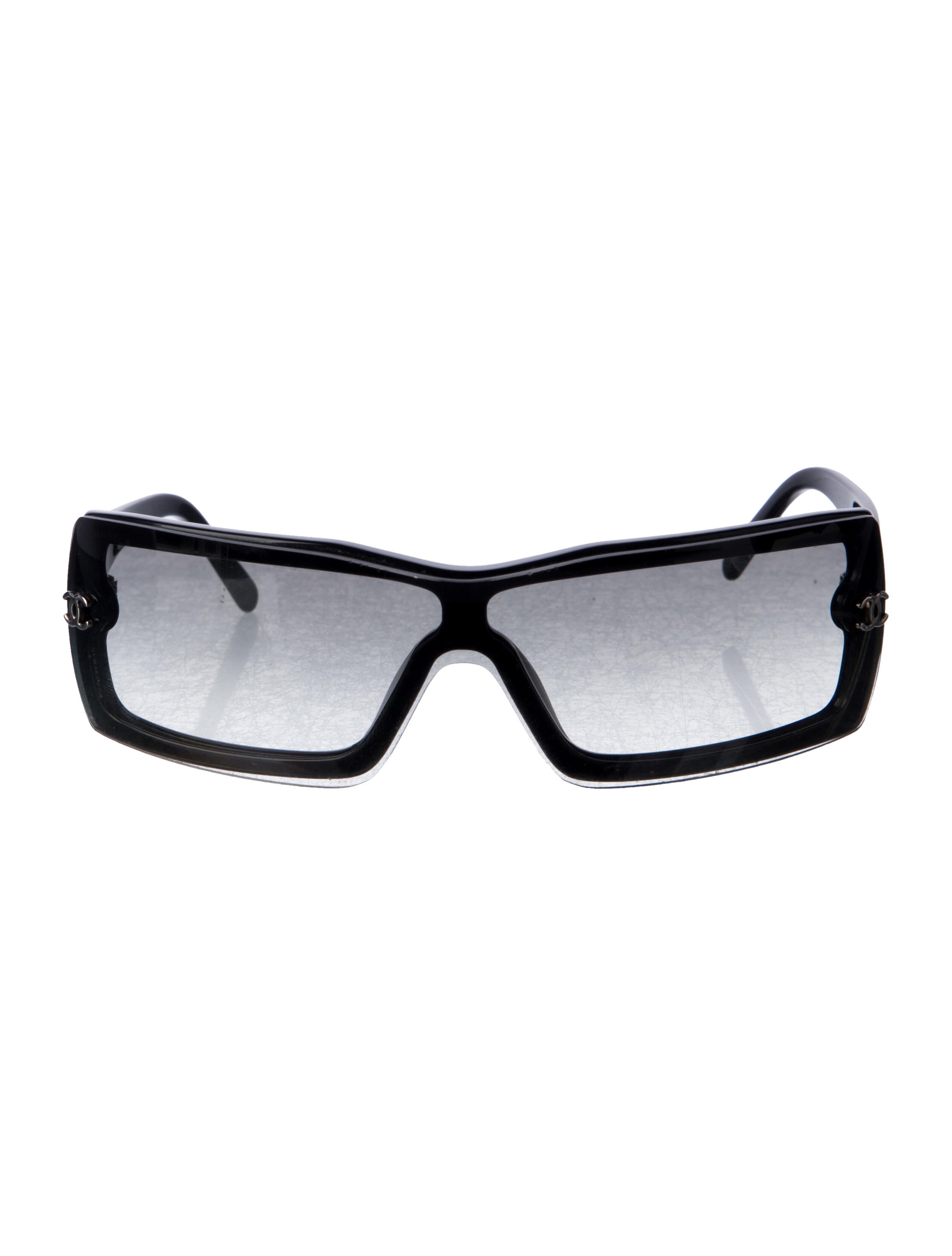 Chanel Interlocking CC Logo Shield Sunglasses