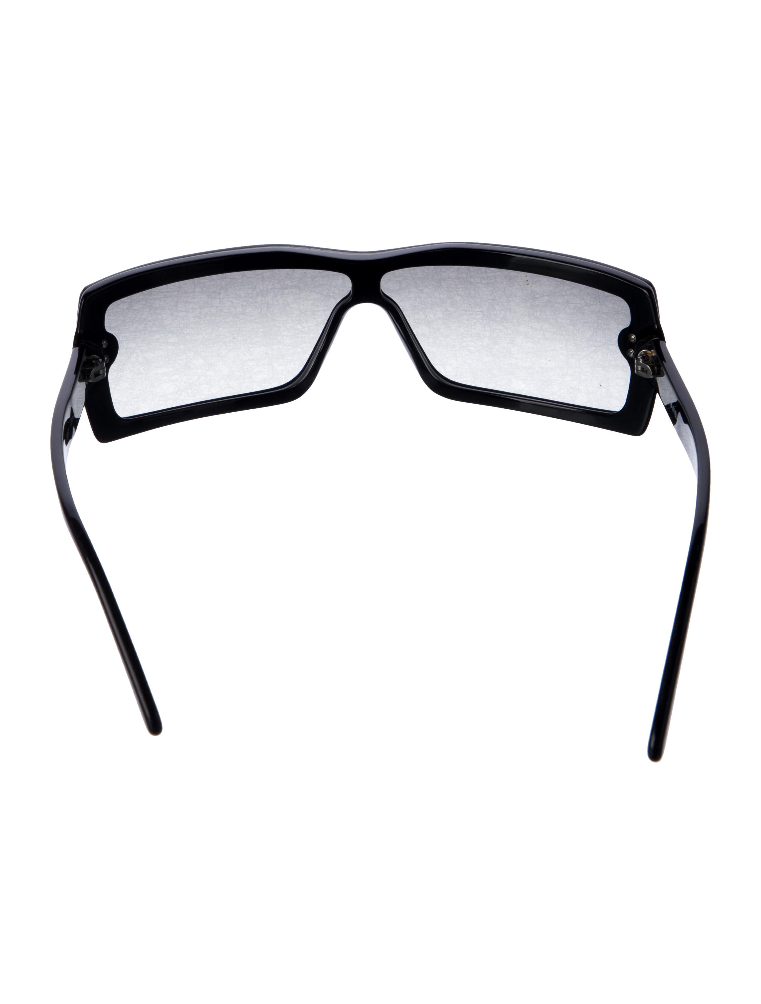 Chanel Interlocking CC Logo Shield Sunglasses