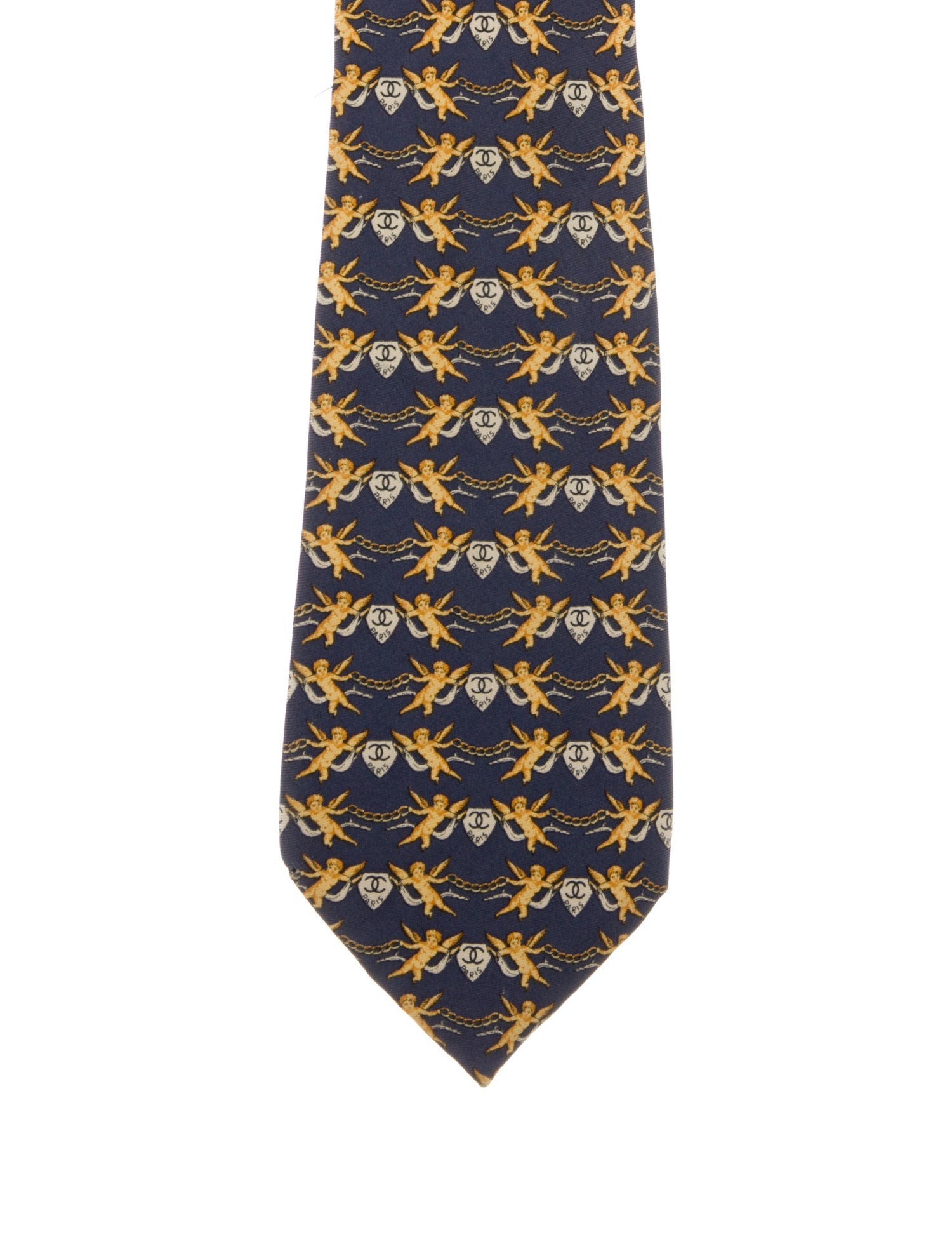 Chanel Cherub Silk Tie