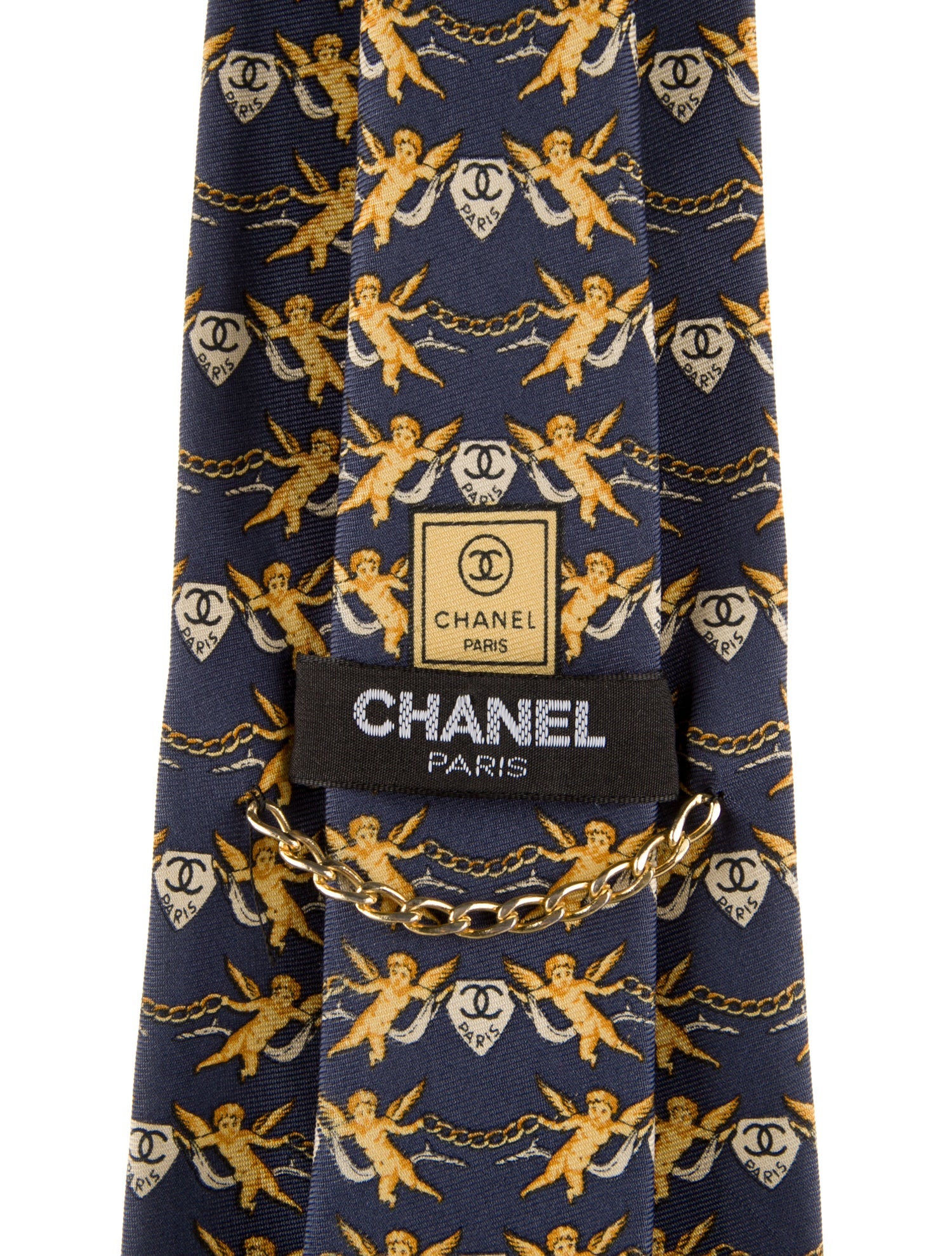 Chanel Cherub Silk Tie