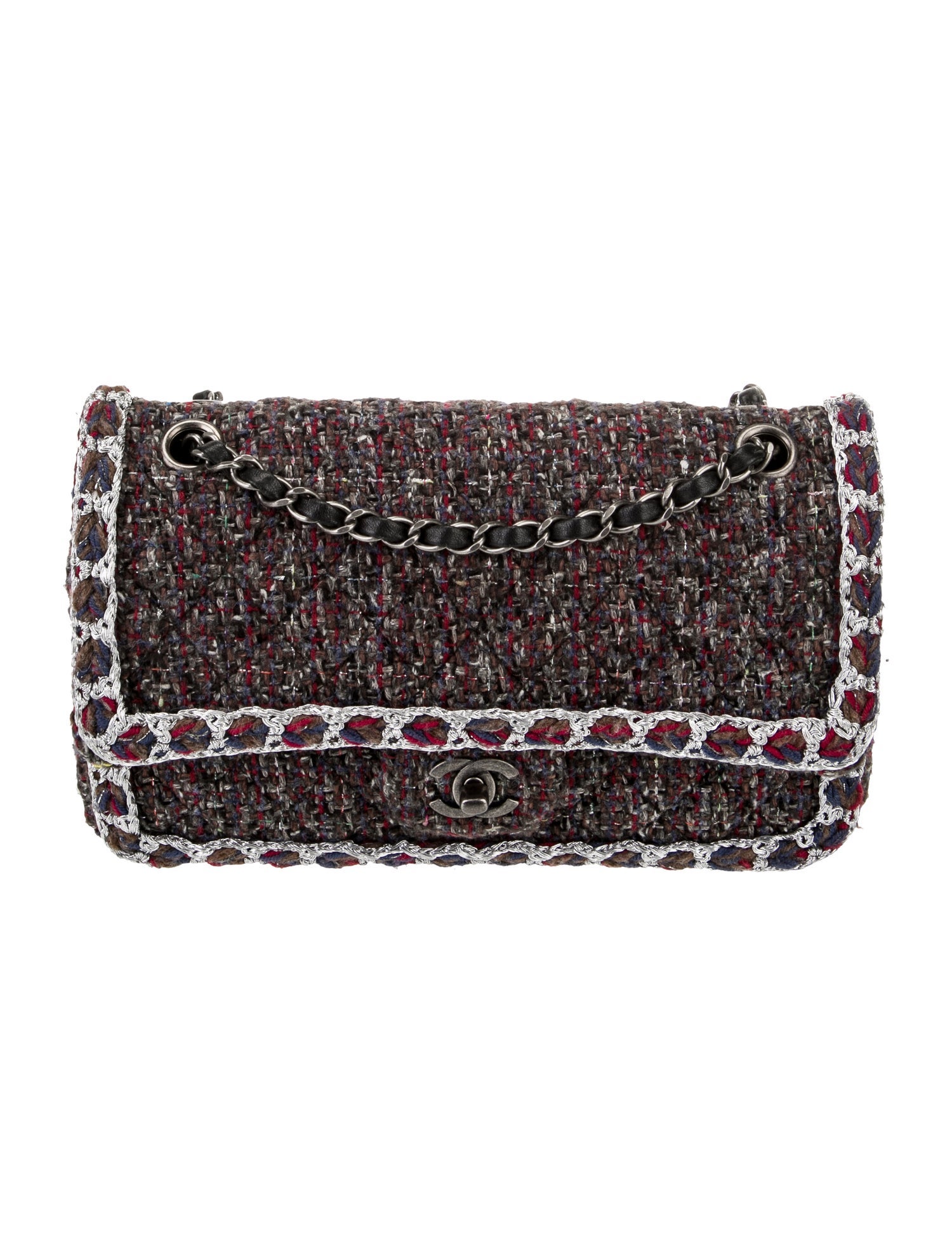 Chanel Classic Medium Tweed Double Flap Bag