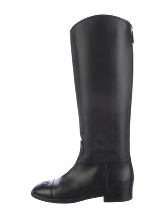 Chanel 2019 Interlocking CC Logo Riding Boots