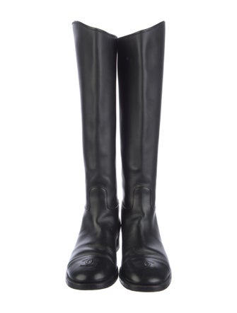 Chanel 2019 Interlocking CC Logo Riding Boots