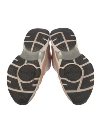 Chanel Interlocking CC Logo Suede Sneakers