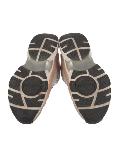 Chanel Interlocking CC Logo Suede Sneakers