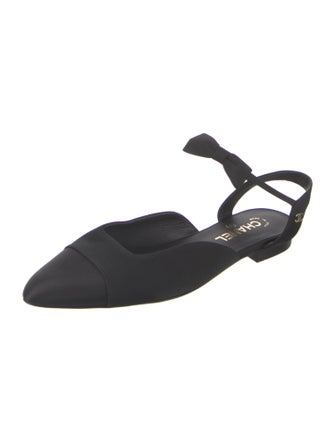 Chanel 2020 Interlocking CC Logo Slingback Flats