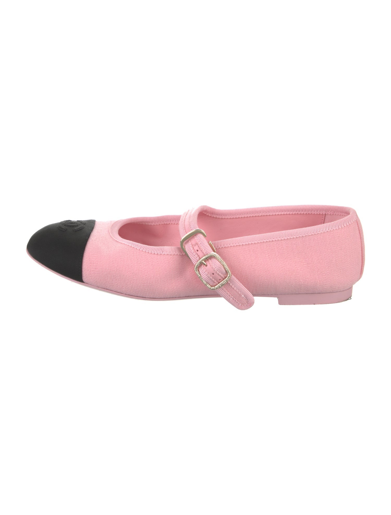Chanel 2025 Interlocking CC Logo Mary Jane Flats