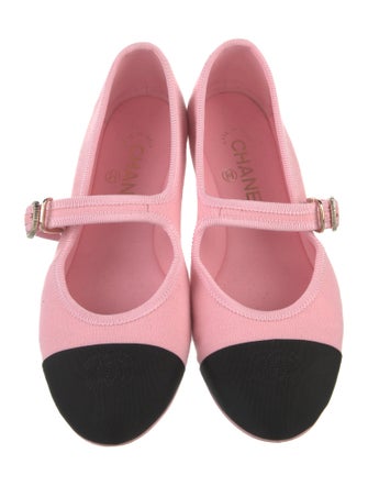 Chanel 2025 Interlocking CC Logo Mary Jane Flats