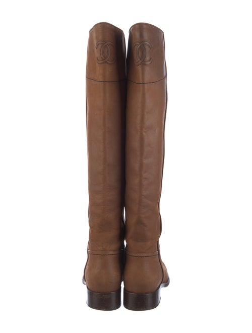 Chanel 2015 Interlocking CC Logo Riding Boots
