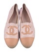 Chanel Interlocking CC Logo Leather Espadrilles