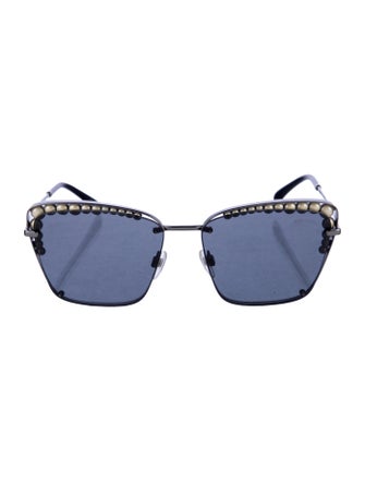 Chanel Interlocking CC Logo Square Sunglasses