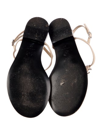 Chanel 2019 Interlocking CC Logo T-Strap Sandals