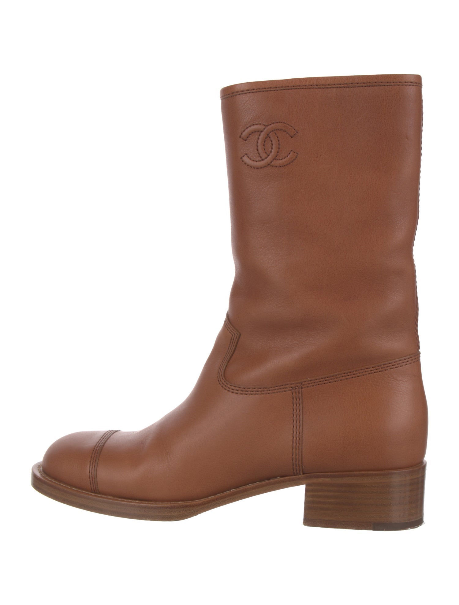 Chanel 2021 Interlocking CC Logo Boots