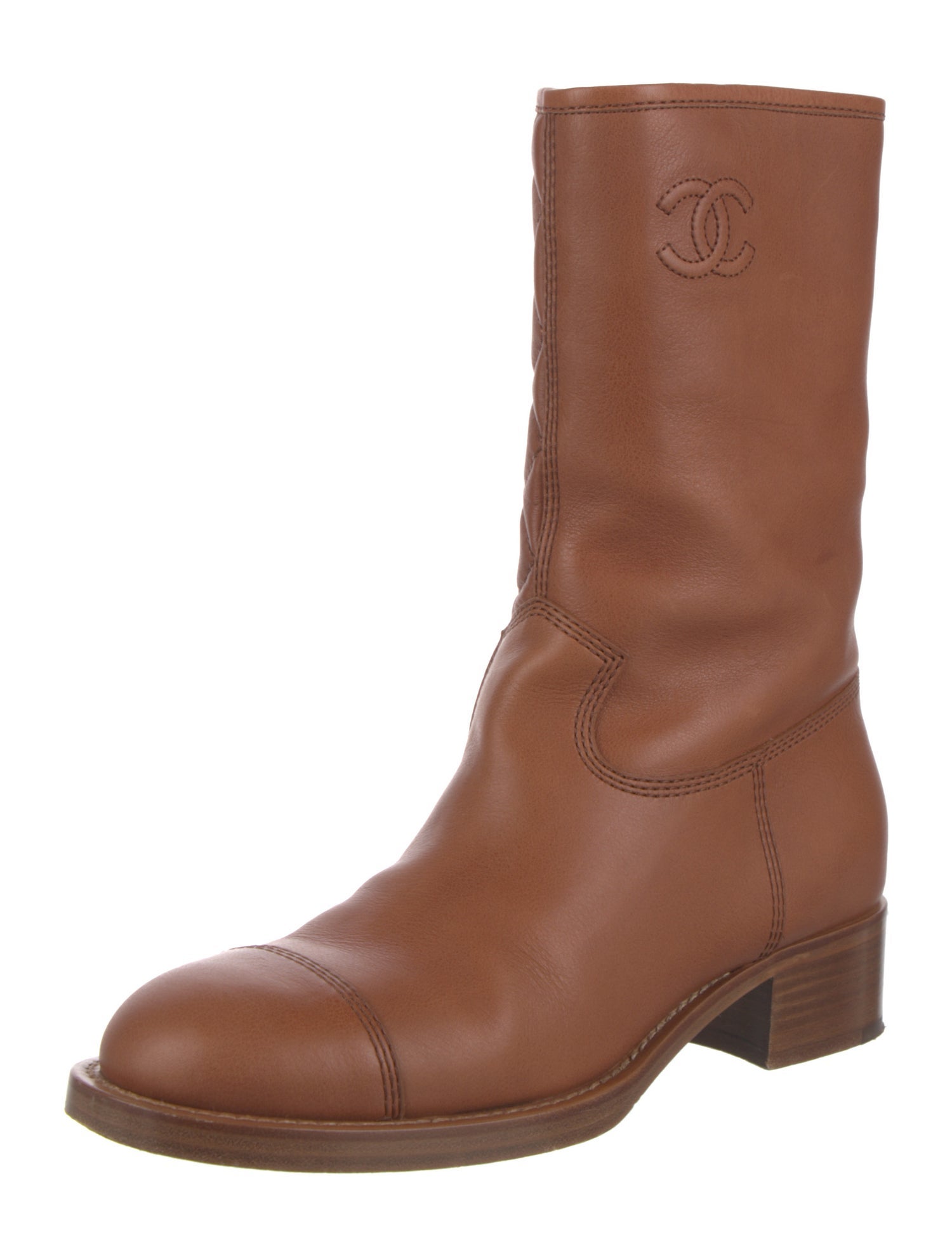 Chanel 2021 Interlocking CC Logo Boots